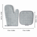 Cotton Checkered Oven Mitt & Pot Holder Set