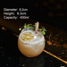 400 Ml Round Cocktail Glass, Clear Bubble Drinking Glass, Modern Tumbler