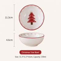 Cute Hand-Painted Christmas Ceramic Tableware