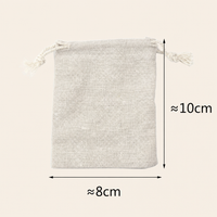 Natural Cotton Linen Drawstring Pouch