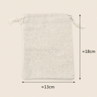 Natural Cotton Linen Drawstring Pouch