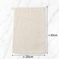Natural Cotton Linen Drawstring Pouch