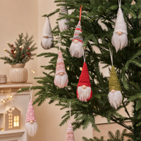 Christmas Knitted Hat Faceless Doll – Cute Plush Forest Grandpa Christmas Figure