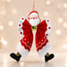Christmas Fabric Bow Hanging Ornament