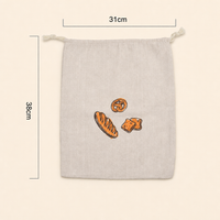 Cotton Linen Bread Bag – Reusable Bread Storage Bag
