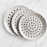 Ceramic Porous Steaming Plate – Creative Seafood Steamer Dish