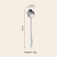 Stainless Steel Sakura Spoon Long Handle Stirring Spoon