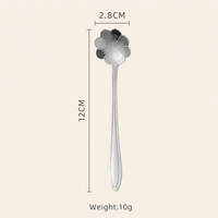 Stainless Steel Sakura Spoon Long Handle Stirring Spoon