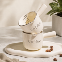 Ceramic Coffee Creamer Cup with Measurement Scale