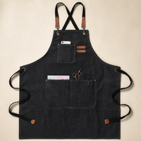 Thick Canvas Cotton Apron Kitchen Household Work Apron