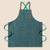 Thick Canvas Cotton Apron Kitchen Household Work Apron