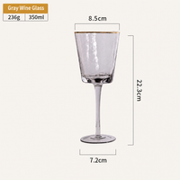 Crystal Glass Champagne Flute Elegant Wine Glass Transparent Stemmed Cup