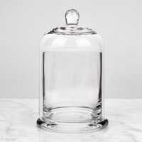 Crystal Glass Aromatherapy Cover Jar Decorative Candle Holder
