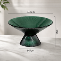 Minimalist Glass Fruit Bowl Decorative Serving Bowl