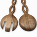 Acacia Wood Spiral Handle Spoon or Fork
