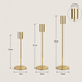 Iron Metal Candle Holder Set of 3