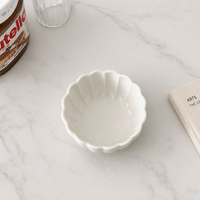 Ceramic Sauce Dish with Lace Edge