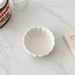 Ceramic Sauce Dish with Lace Edge