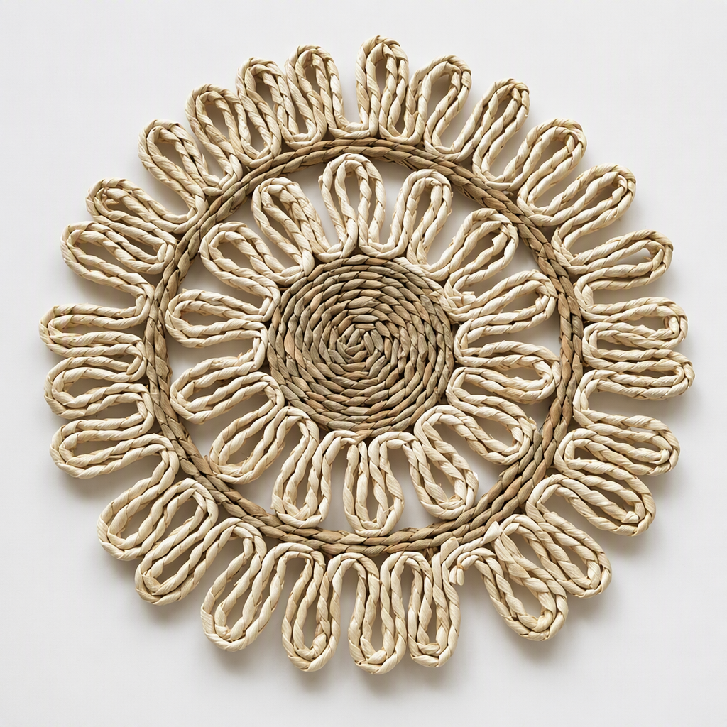 Boho Round Woven Wall Hanging Decor