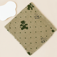 Floral Coral Fleece Absorbent Hand Towel with Lace Edge