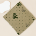 Floral Coral Fleece Absorbent Hand Towel with Lace Edge