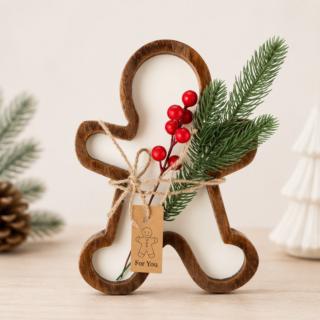Wooden Santa Hat Scented Candle Bowl