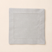White Linen Cotton Blend Square Drink Coaster 15×15cm