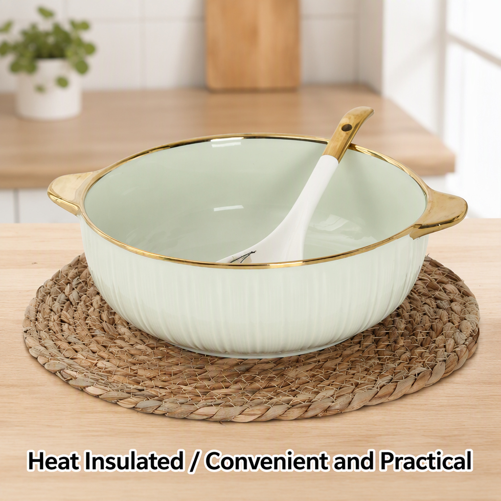 Natural Woven Straw Heat Resistant Placemat and Coaster