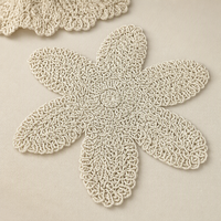 Vintage Lace Table Mat Embroidered Cutout Coaster
