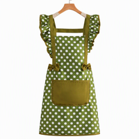 Cotton Kitchen Apron Waterproof Oil Resistant Princess Style Apron