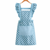 Cotton Kitchen Apron Waterproof Oil Resistant Princess Style Apron