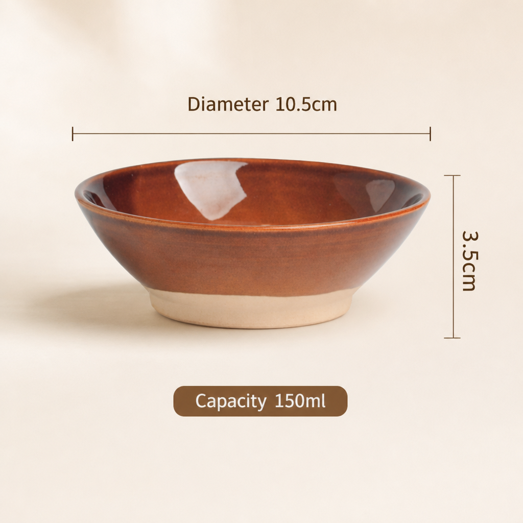 Vintage Rustic Ceramic Bowl Handmade Pottery Bowl