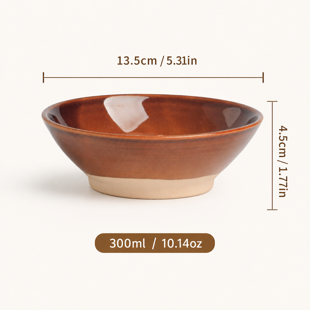 Vintage Rustic Ceramic Bowl Handmade Pottery Bowl