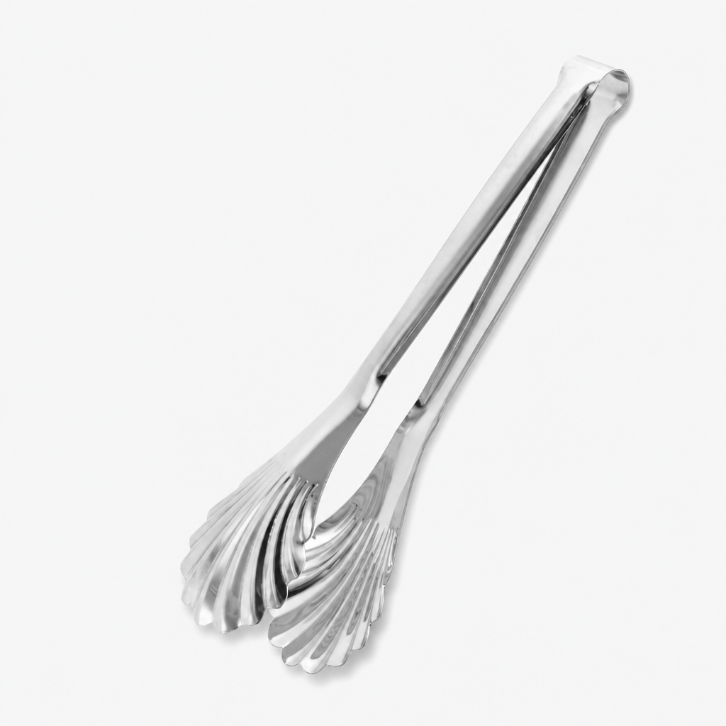 Stainless Steel Food Tongs Shell Shape Serving Tongs Kitchen Tool
