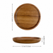 Natural Wooden Serving Tray Round Dessert Plate
