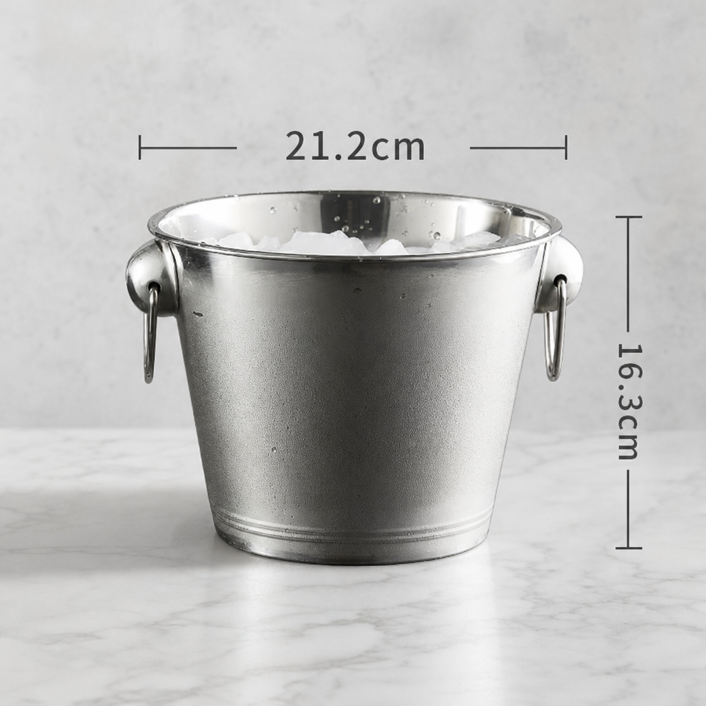 Stainless Steel Ice Bucket Metal Cooling Bucket