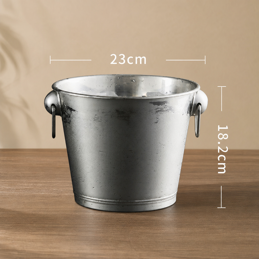 Stainless Steel Ice Bucket Metal Cooling Bucket