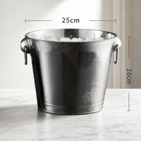 Stainless Steel Ice Bucket Metal Cooling Bucket