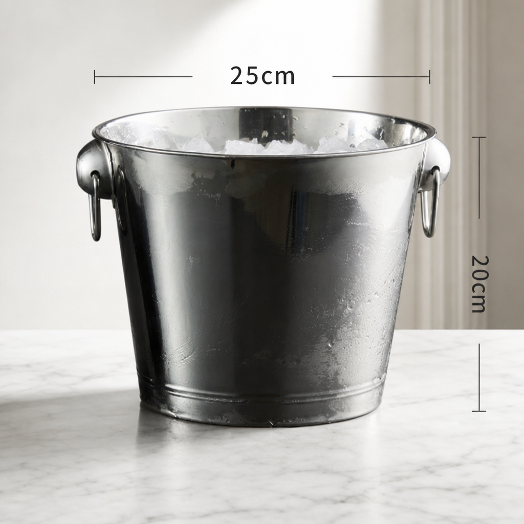Stainless Steel Ice Bucket Metal Cooling Bucket