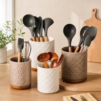 Ceramic Kitchen Utensil Holder Storage Container Chopstick Holder