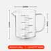 High Borosilicate Glass Measuring Cup with Handle Juice Cup