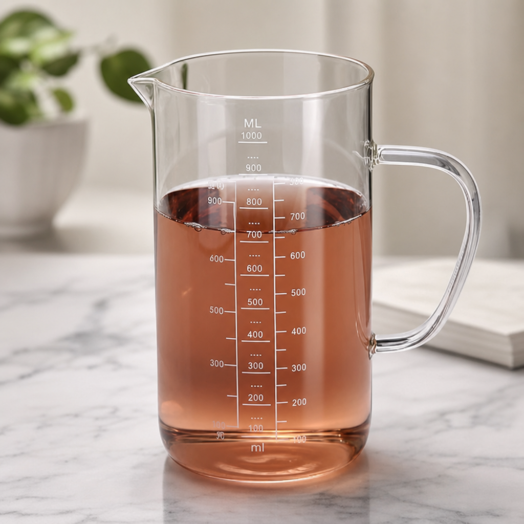 High Borosilicate Glass Measuring Cup with Handle Juice Cup
