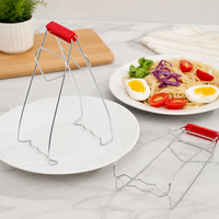 Stainless Steel Bowl Clip Heat Resistant Food Tongs Kitchen Steaming Tool