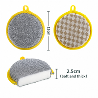 Stainless Steel Scrubber Sponge Kitchen Cleaning Pad Dishwashing Scrubber