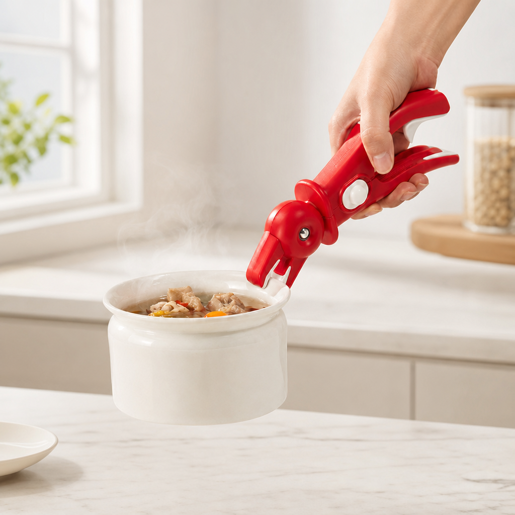Heat Resistant Kitchen Tongs Bowl Lifter Steamer Plate Clip Tool
