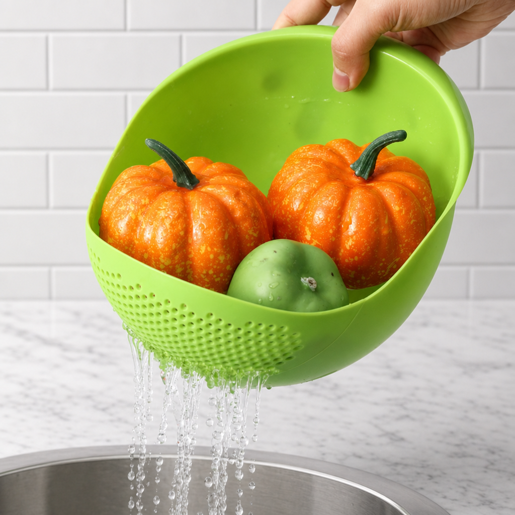 Multifunctional Kitchen Colander Rice Washing Basket Drain Strainer
