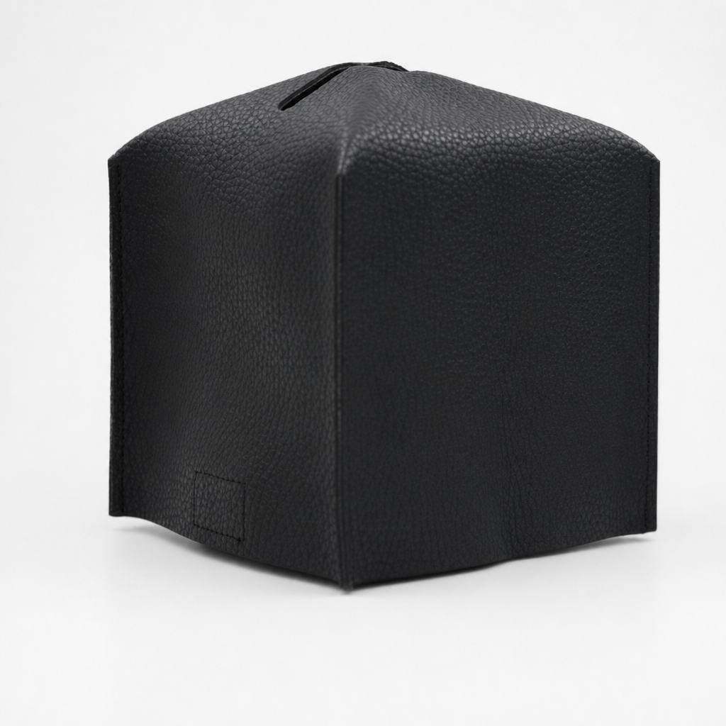 Square PU Leather Tissue Box Home Table Napkin Holder