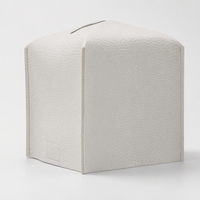 Square PU Leather Tissue Box Home Table Napkin Holder