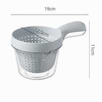 Handheld Double Layer Fruit Colander Thickened Plastic Drain Basket