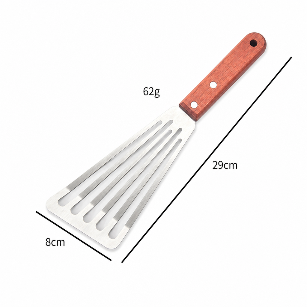 Stainless Steel Fish Spatula Slotted Turner Multi Purpose Kitchen Cooking Tool